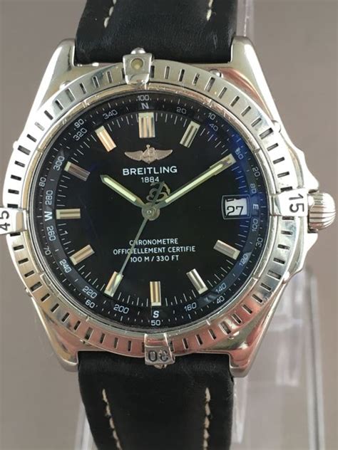 breitling wings automatic silver|Breitling wings a10350.